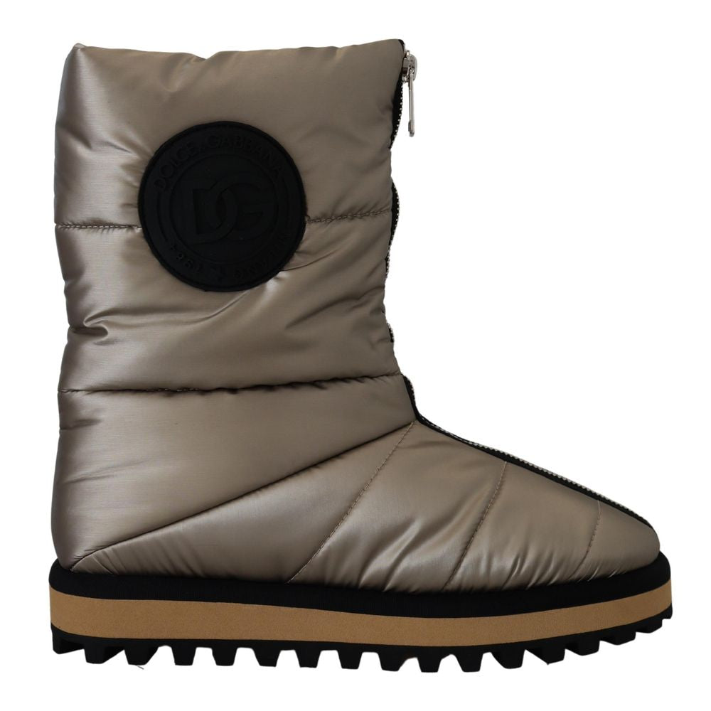 Bottes cheville Dolce & Gabbana en polyester argenté