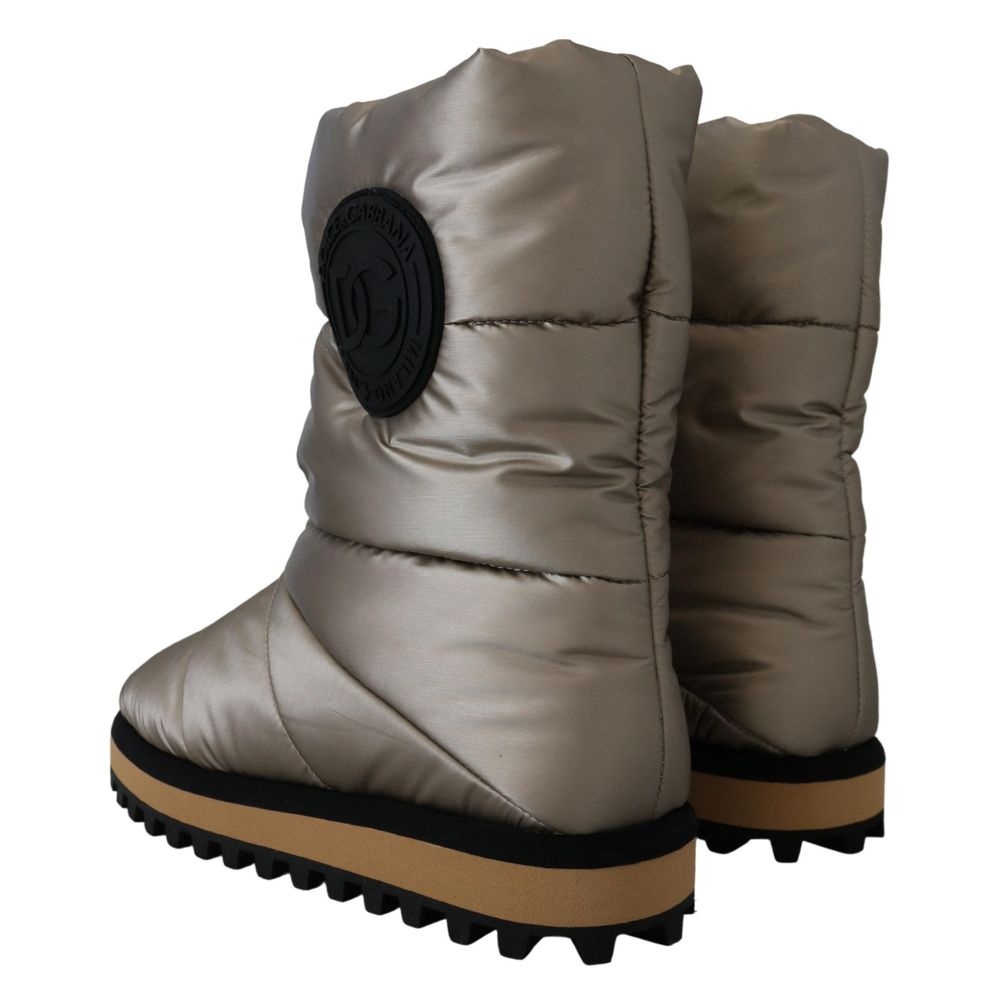 Bottes cheville Dolce & Gabbana en polyester argenté