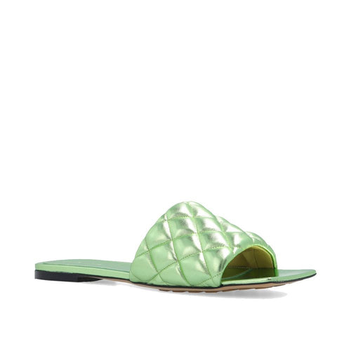 Sandales plates Bottega Veneta en cuir de veau bicolore