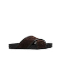 Sandales Bottega Veneta en cuir d'agneau marron