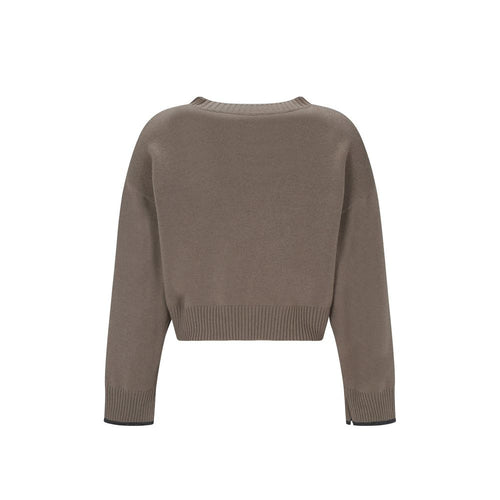 Pull Brunello Cucinelli en cachemire beige
