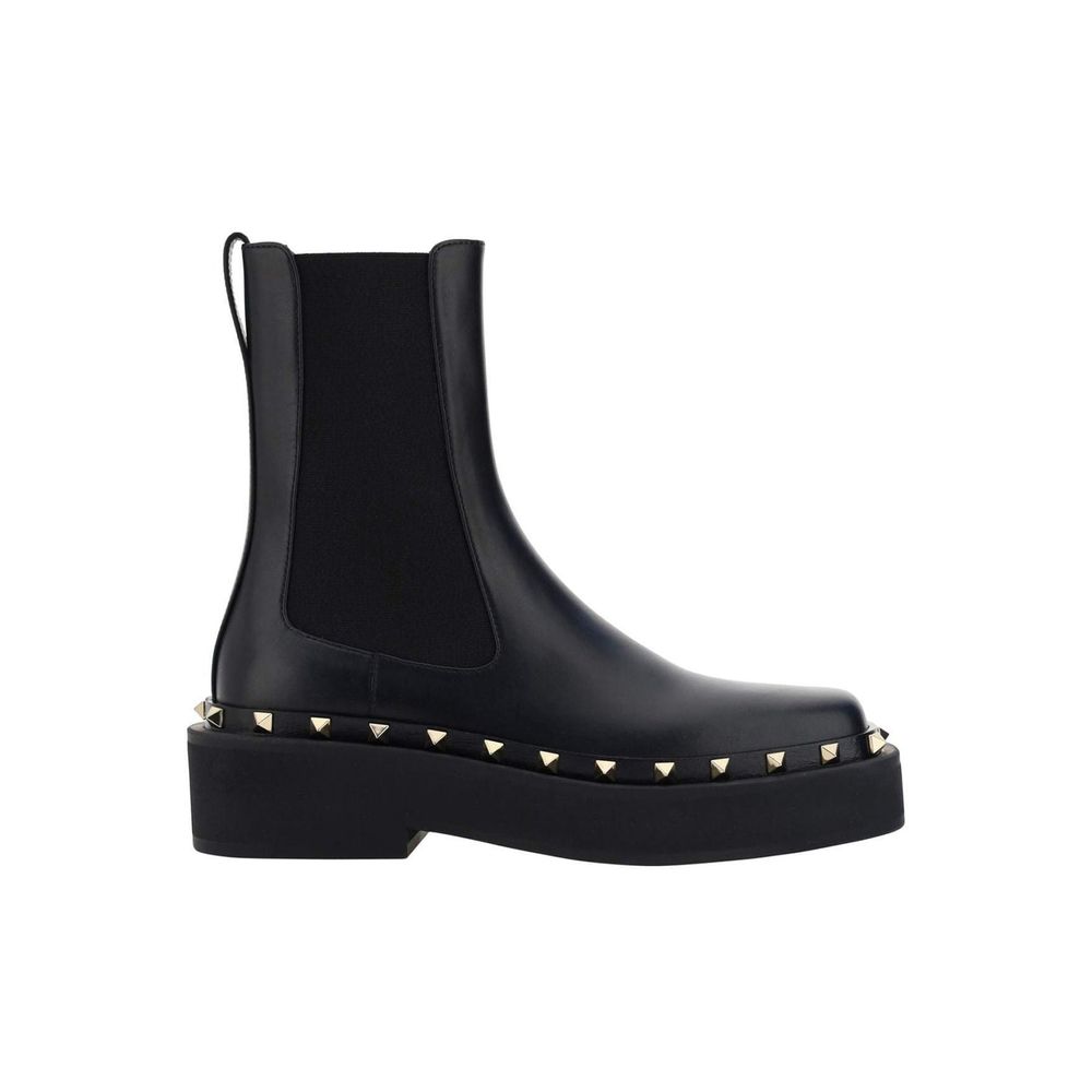 Bottes Chelsea Valentino Garavani en veau noir