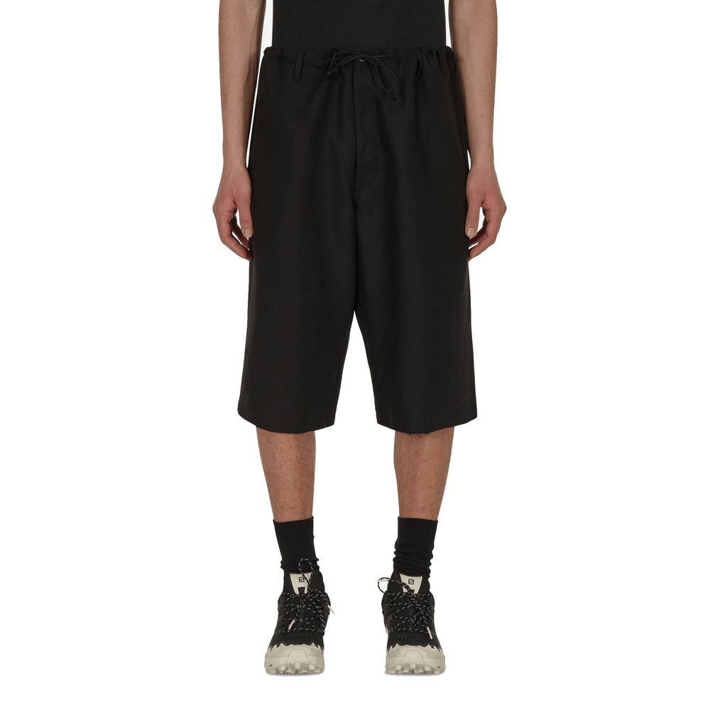 Shorts bermuda Maison Margiela en lin noir
