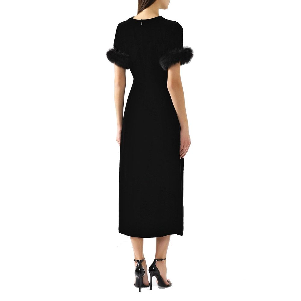 Robe de cocktail Fendi en viscose noire