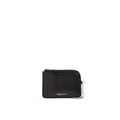 Pochette Alexander McQueen en cuir de veau noir