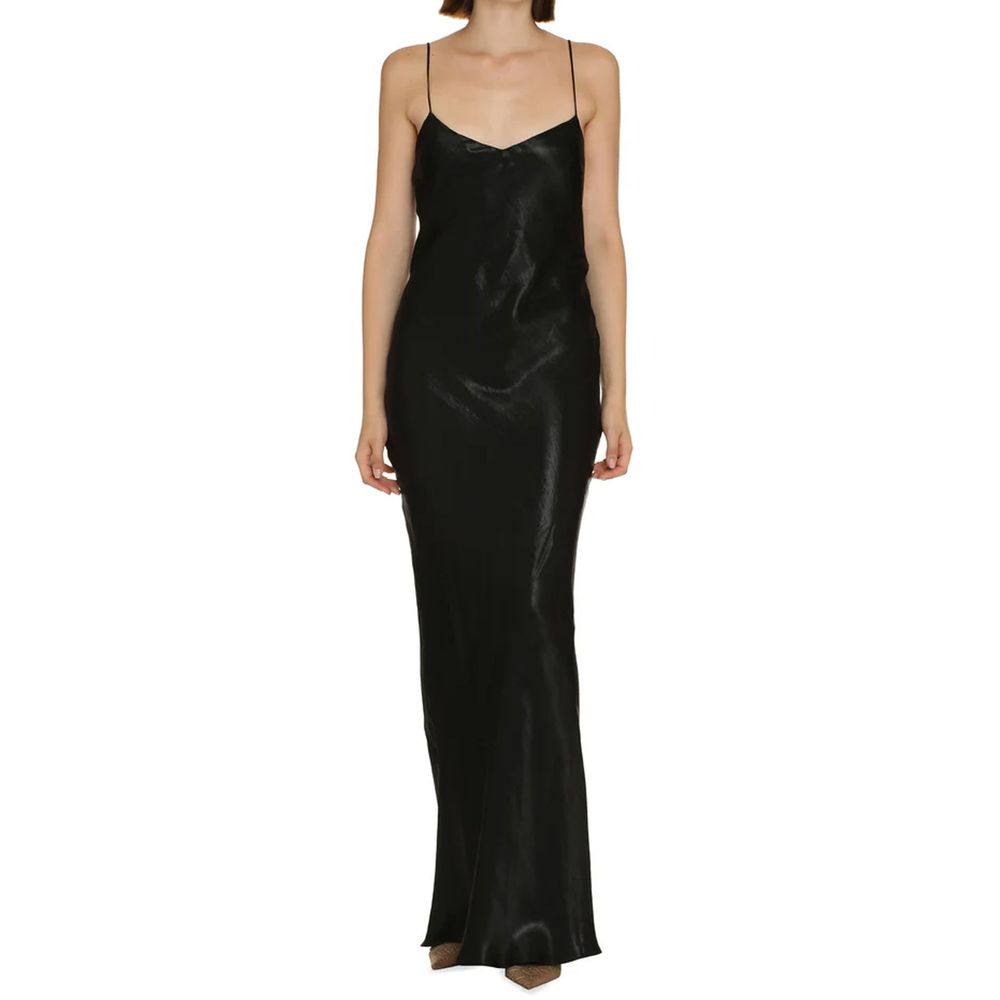 Saint Laurent Black Acetate Casual Dress