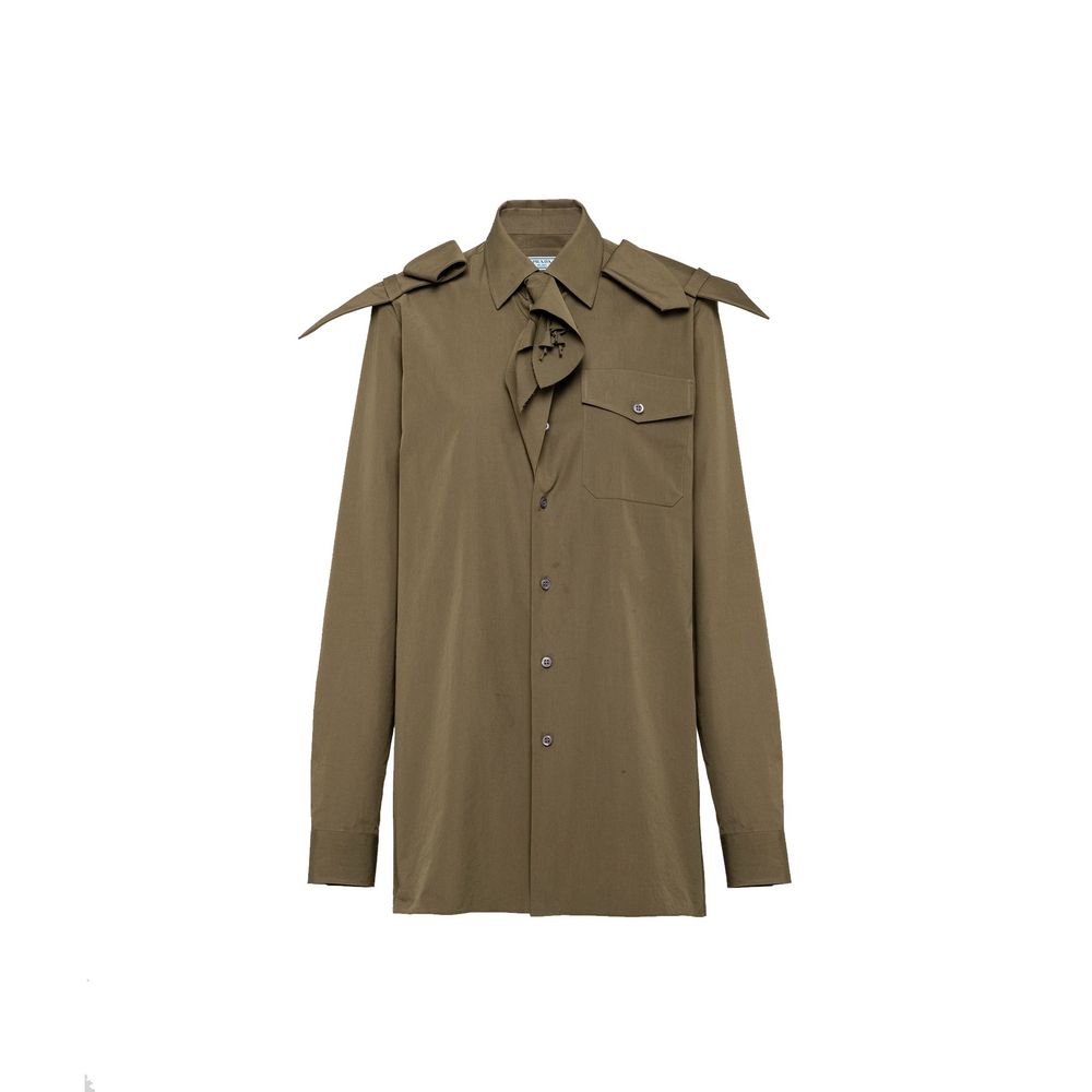 Chemise Prada bicolore en coton