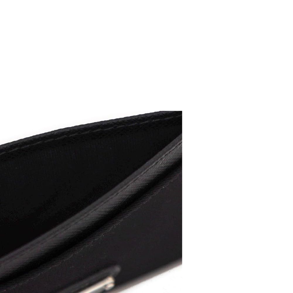 Porte-cartes Prada en nylon noir