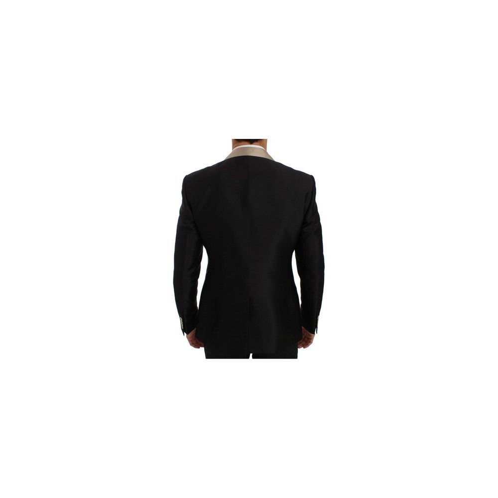 Blazer en soie noir Dolce & Gabbana