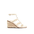 Valentino Garavani Sandales compensées en veau beige