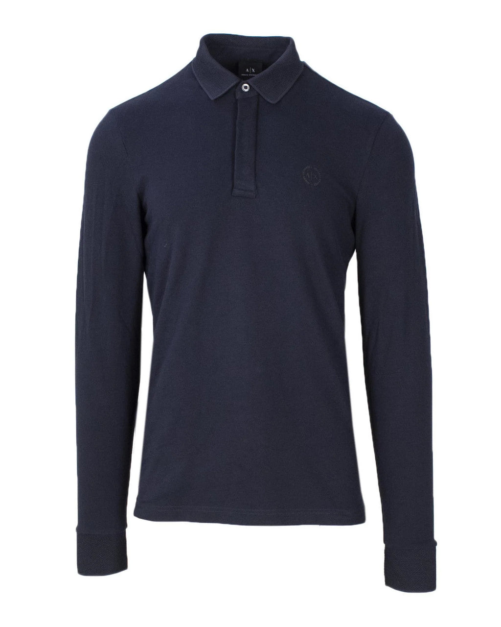 Polo Armani Exchange en coton bleu