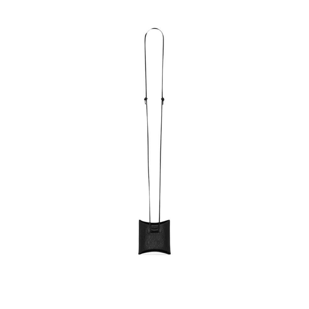 Saint Laurent Black Calfskin Airpod Holder