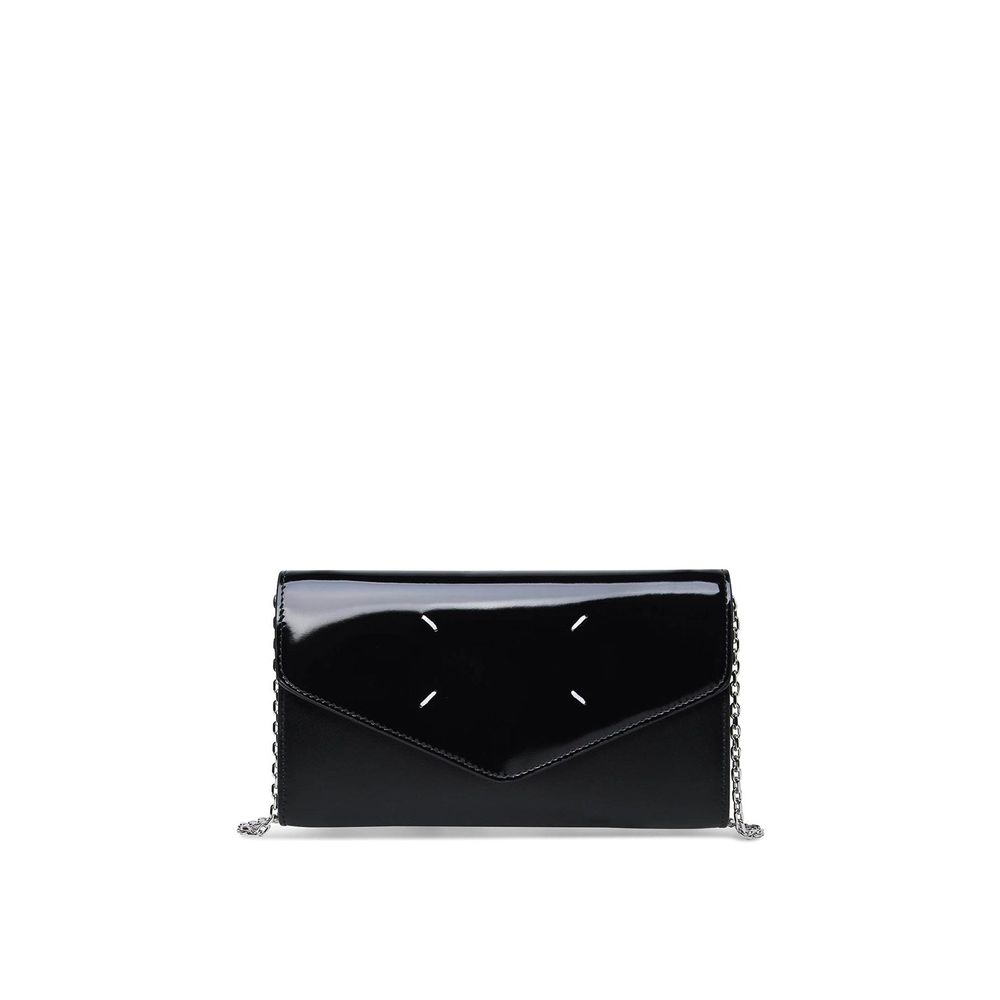 Portefeuille Maison Margiela en cuir de veau noir