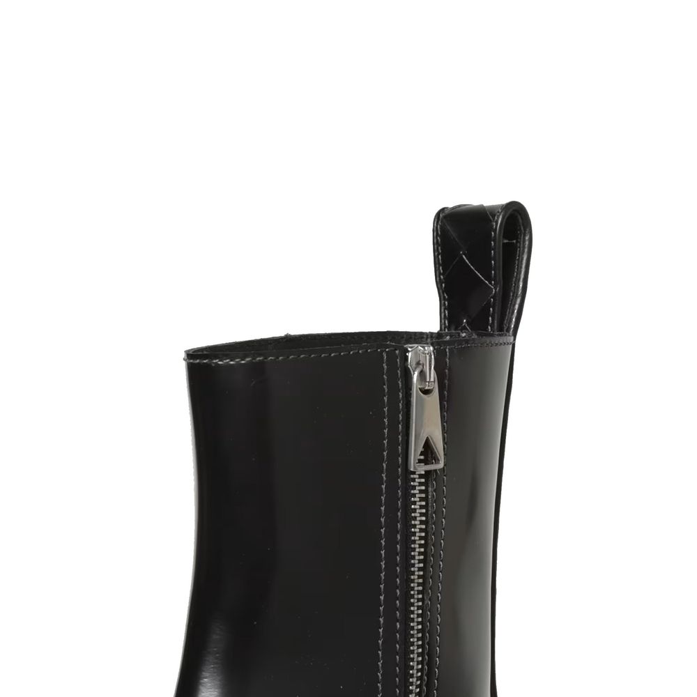 Bottes Chelsea Bottega Veneta en cuir de veau noir