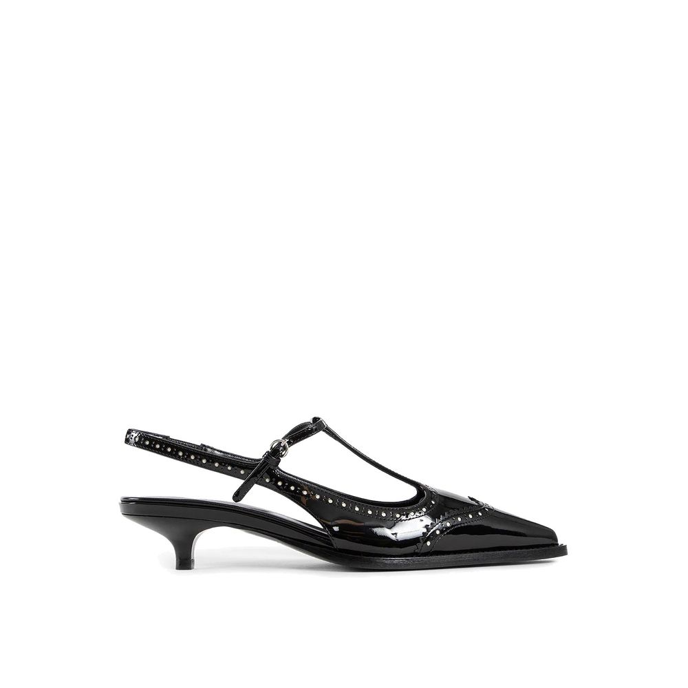 Escarpins Miu Miu en veau noir à talons hauts