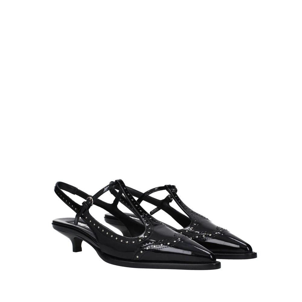 Escarpins Miu Miu en veau noir à talons hauts