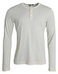 T-shirt Dolce & Gabbana à manches longues en coton blanc