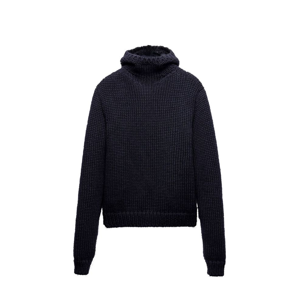 Prada Blue Wool Turtleneck