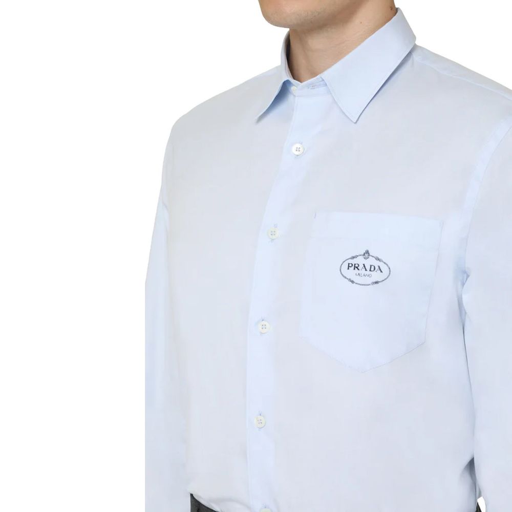 Chemise Prada en coton bleu