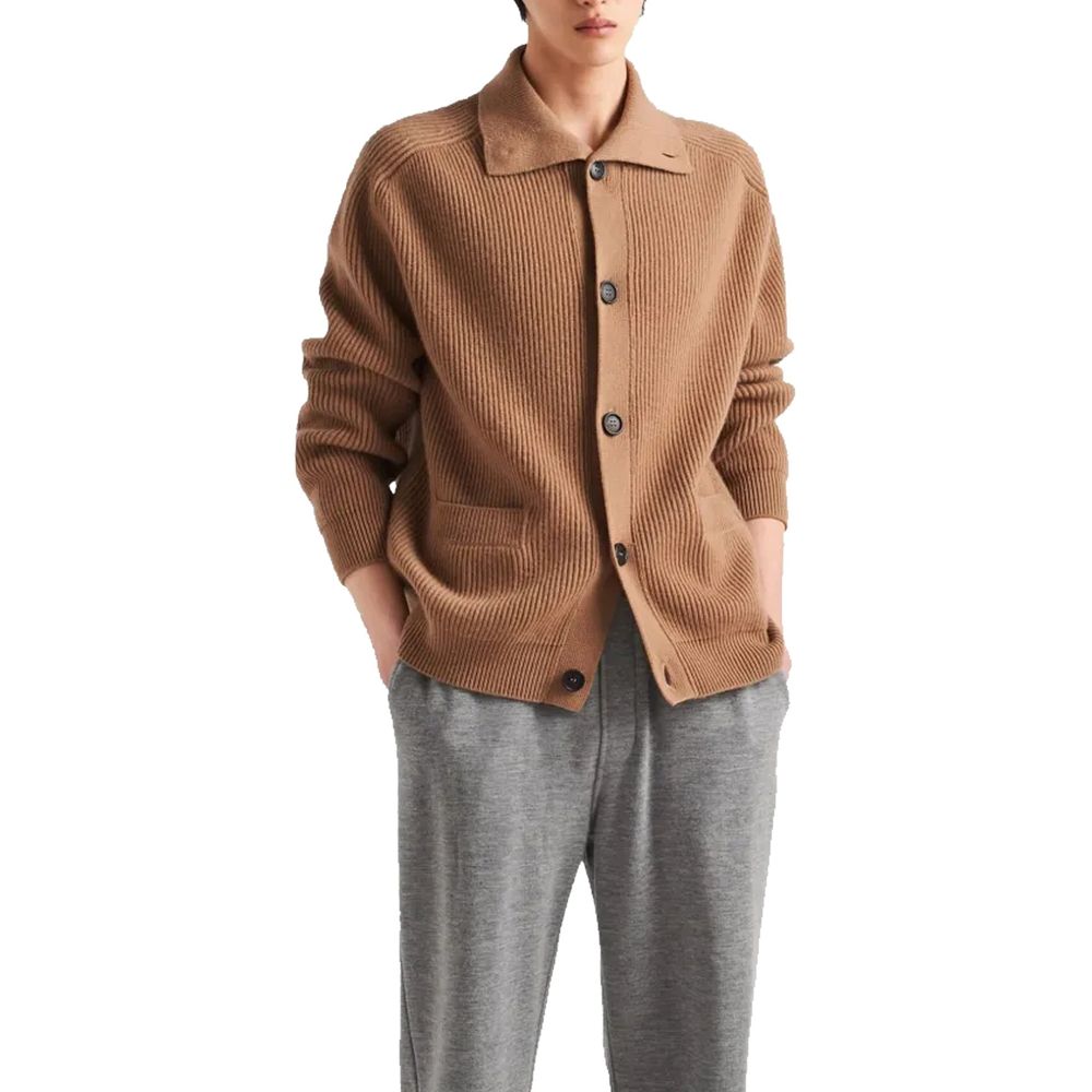 Cardigan Prada en cachemire marron