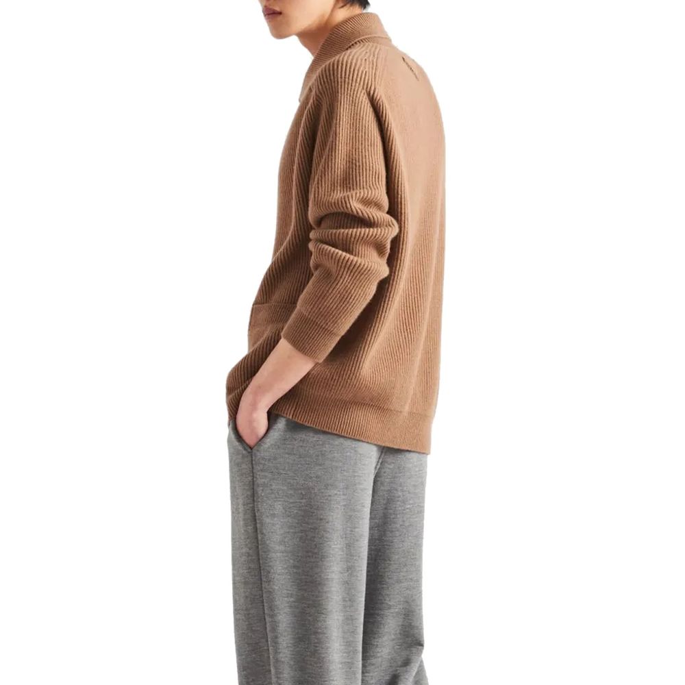 Cardigan Prada en cachemire marron