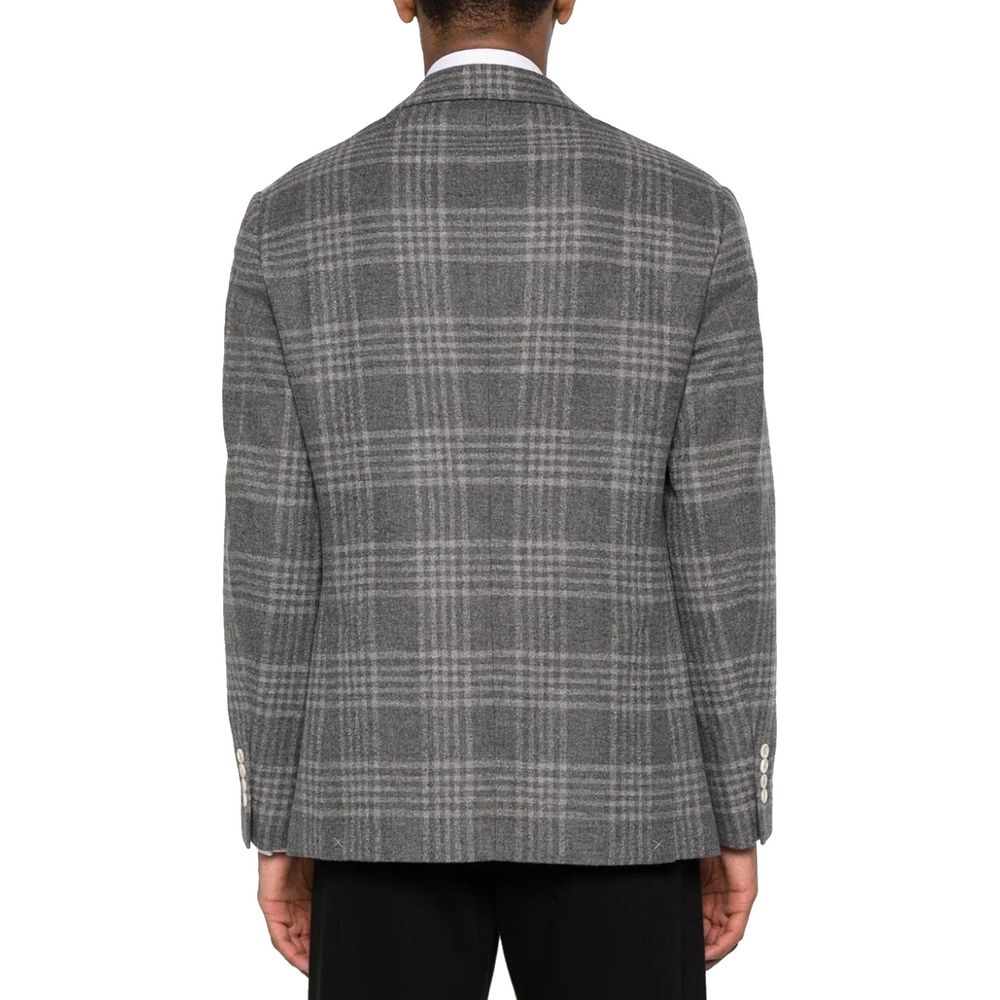 Blazer Brunello Cucinelli en cachemire gris