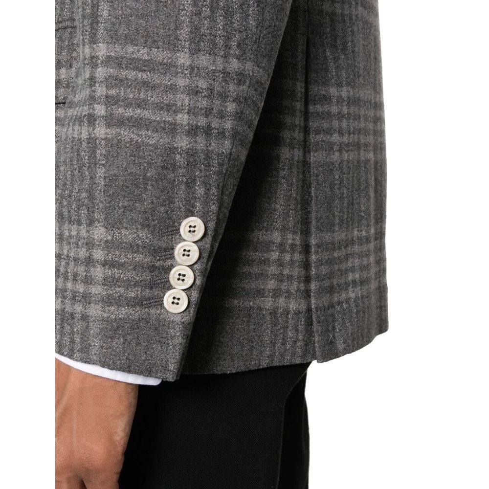 Blazer Brunello Cucinelli en cachemire gris