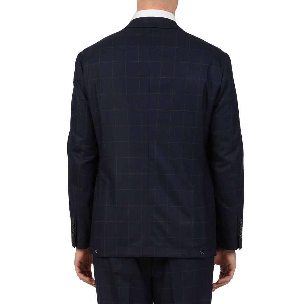 Costume deux pièces en laine bleu Brunello Cucinelli