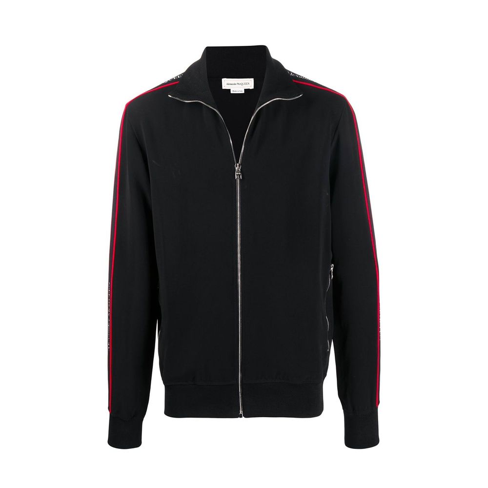 Alexander McQueen Sweat-shirt noir en viscose