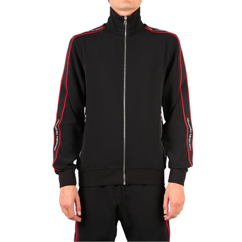 Alexander McQueen Sweat-shirt noir en viscose