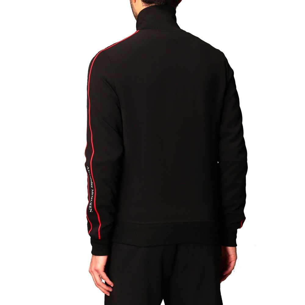Alexander McQueen Sweat-shirt noir en viscose