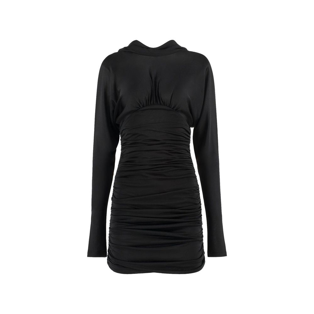 Robe décontractée Saint Laurent noire en viscose