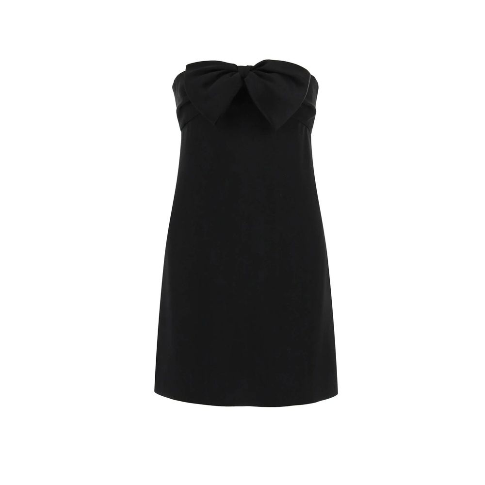 Robe de cocktail Saint Laurent en acétate noir