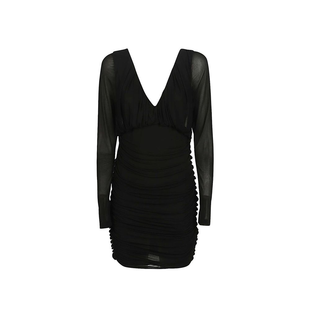 Robe de Cocktail Saint Laurent Noire en Viscose