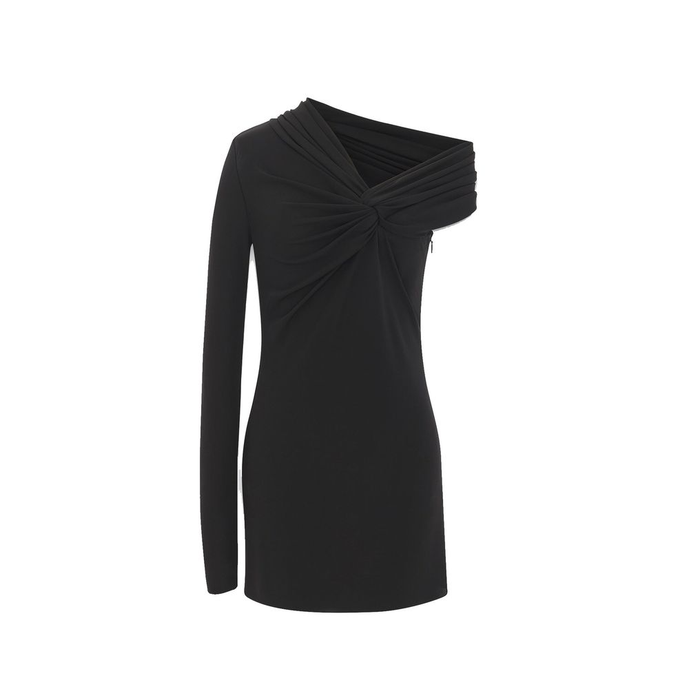 Robe décontractée Saint Laurent noire en viscose