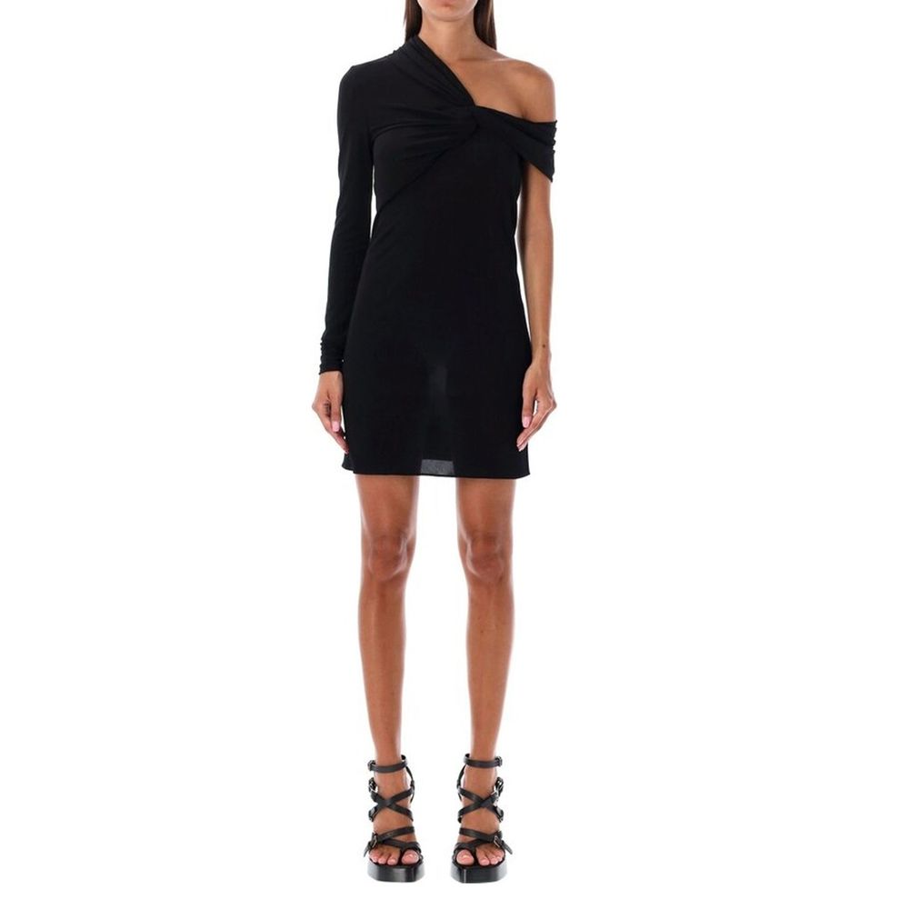 Robe décontractée Saint Laurent noire en viscose