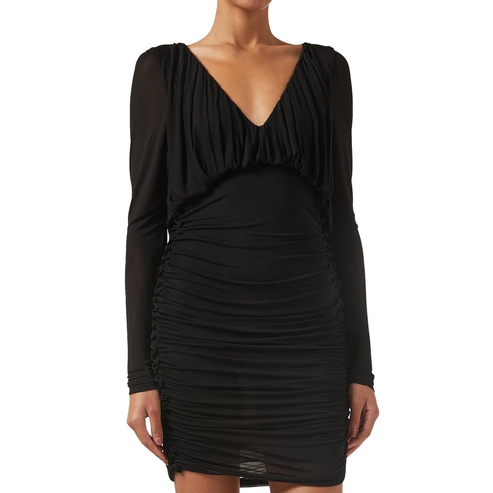 Robe de Cocktail Saint Laurent Noire en Viscose