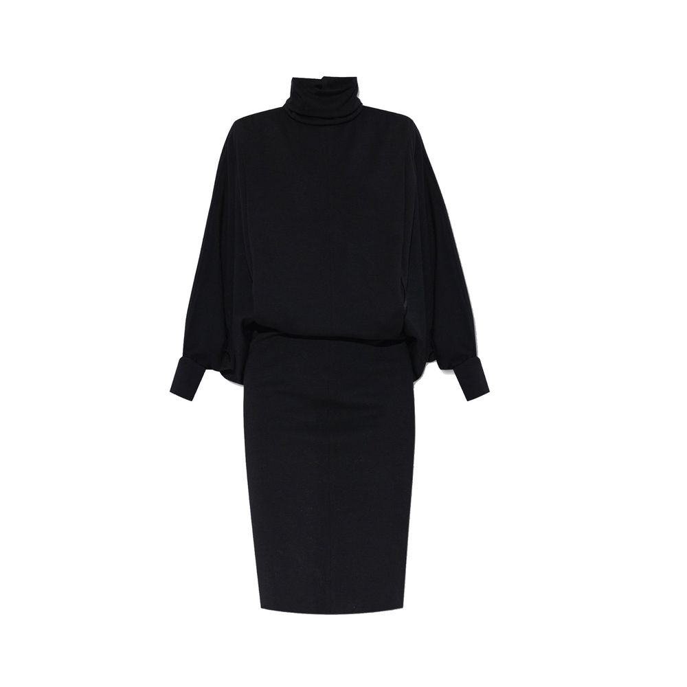 Robe décontractée Saint Laurent en laine noire
