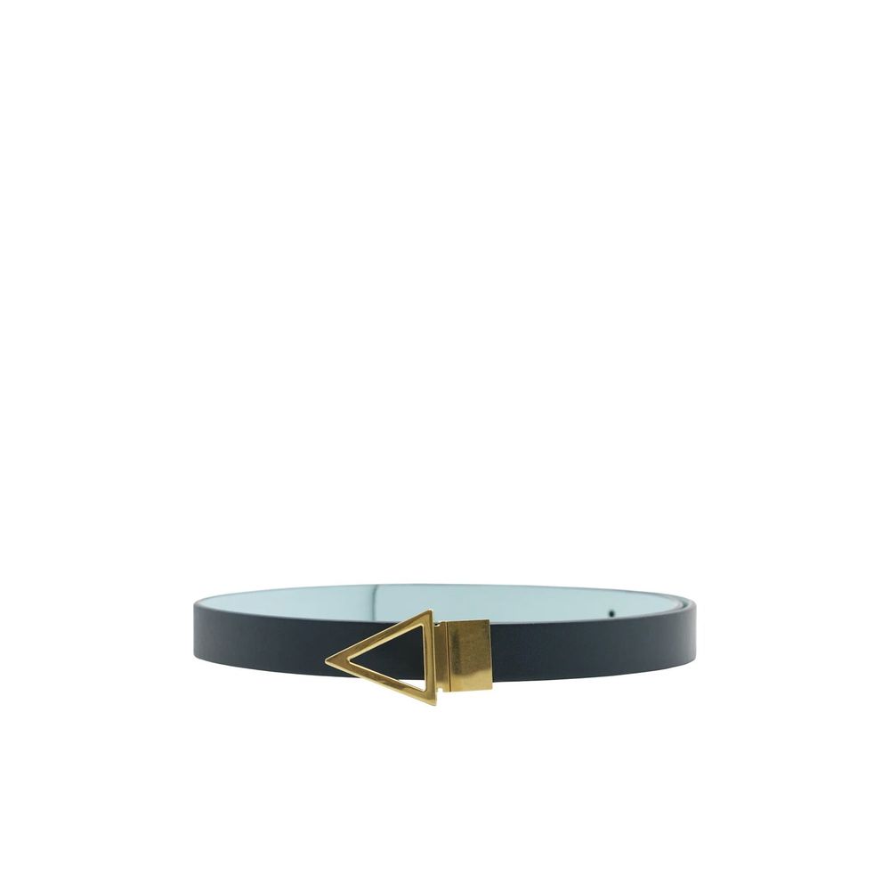 Ceinture régulière Bottega Veneta en cuir bleu