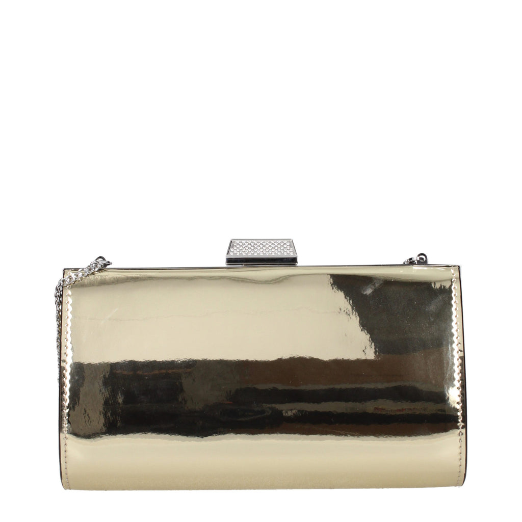 Pochette Jimmy Choo en cuir doré
