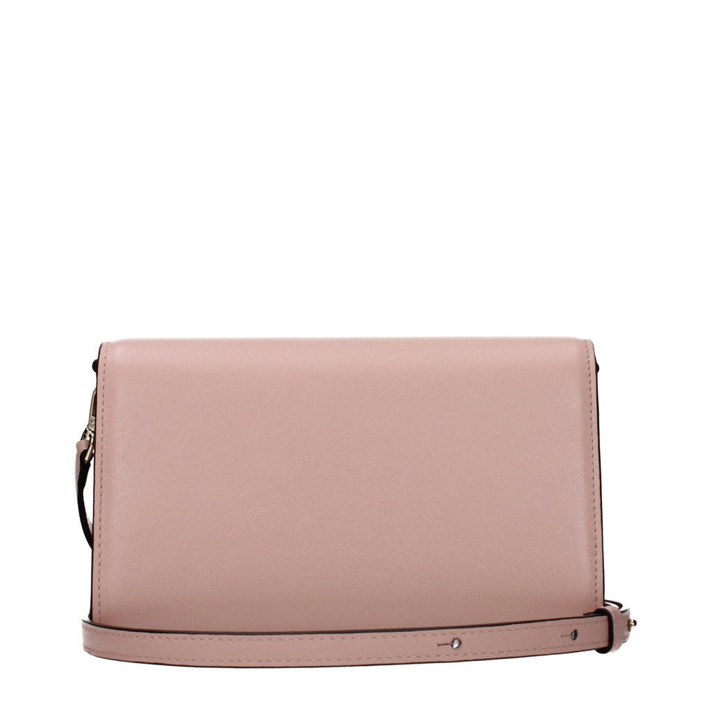 Pochette Jimmy Choo en cuir rose