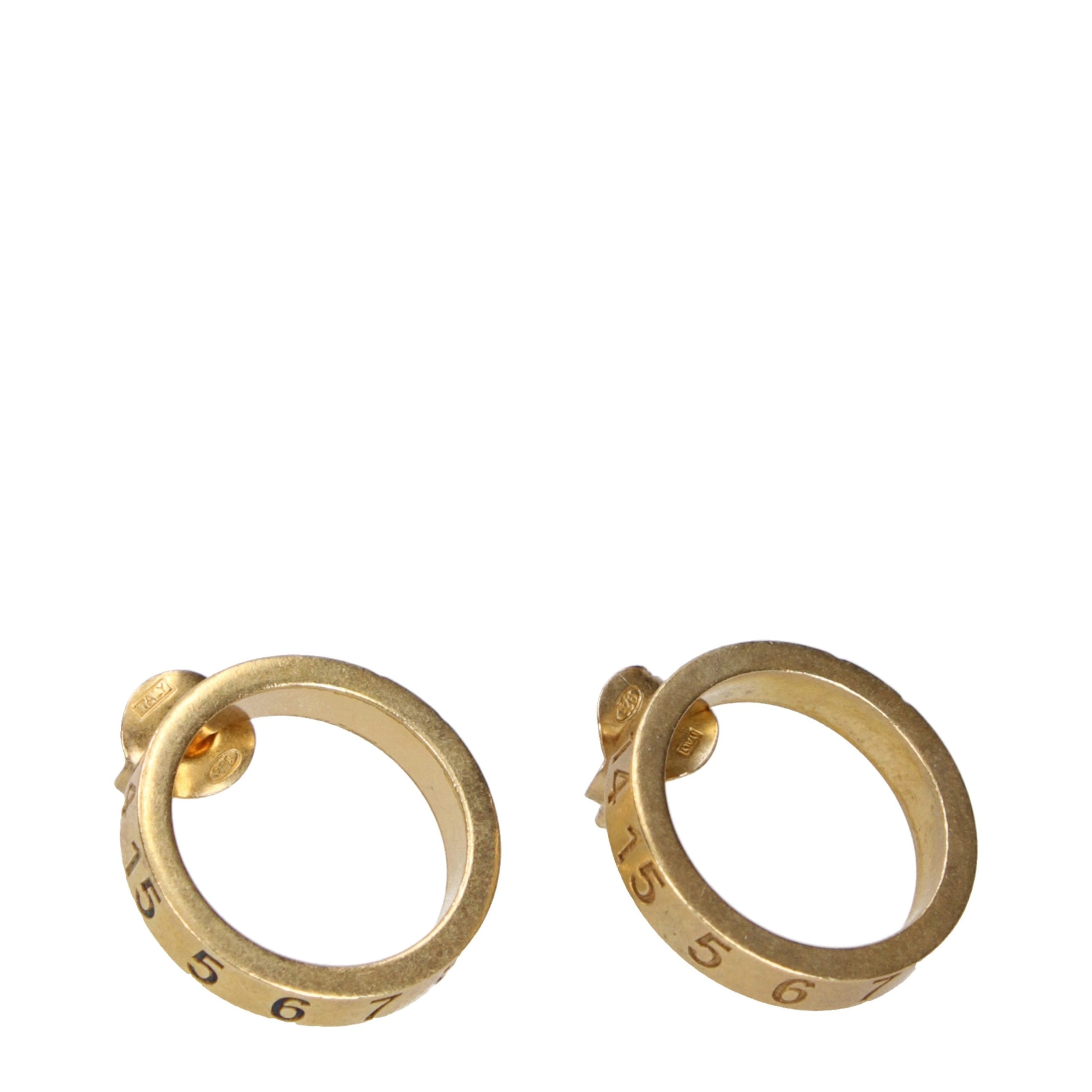 Boucles d'oreilles Maison Margiela or et argent