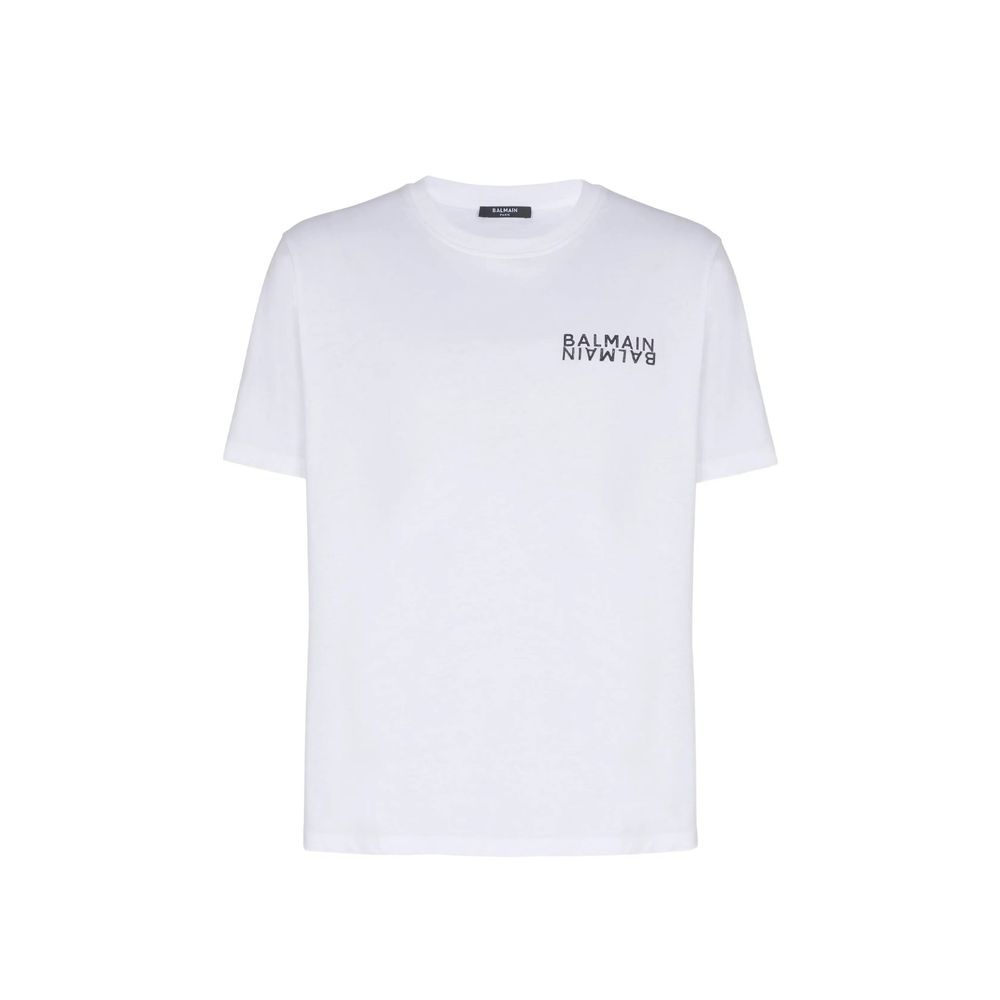 T-Shirt Balmain en Coton Blanc