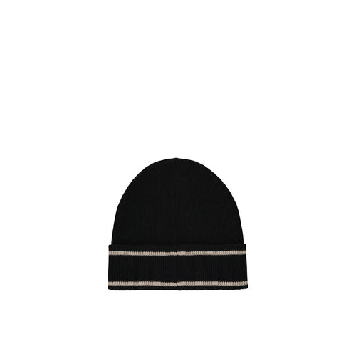 Bonnet Balmain noir en laine mérinos