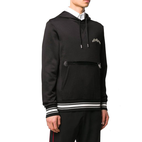 Sweat-shirt Alexander McQueen en coton noir