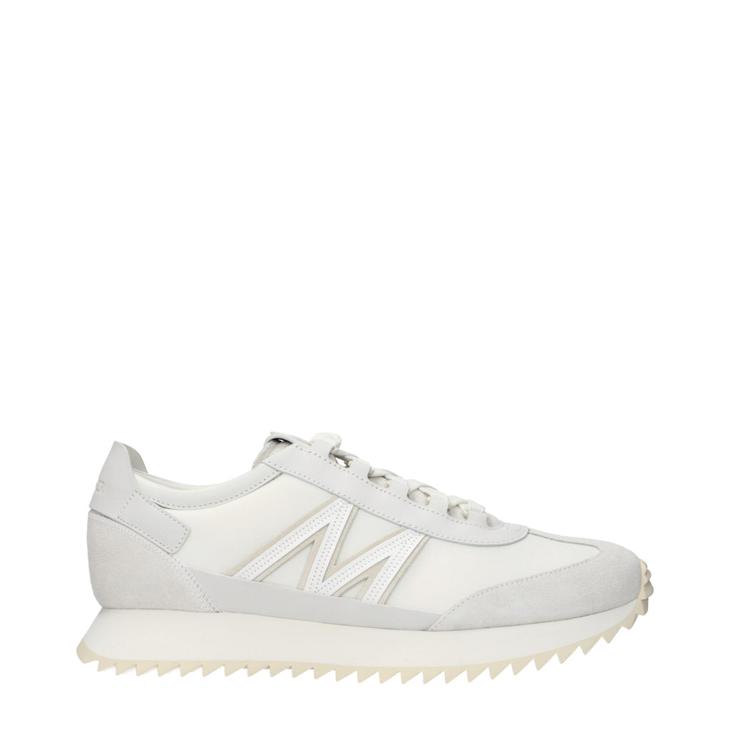 Baskets Moncler en cuir blanc