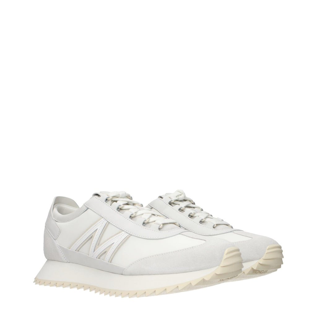 Baskets Moncler en cuir blanc