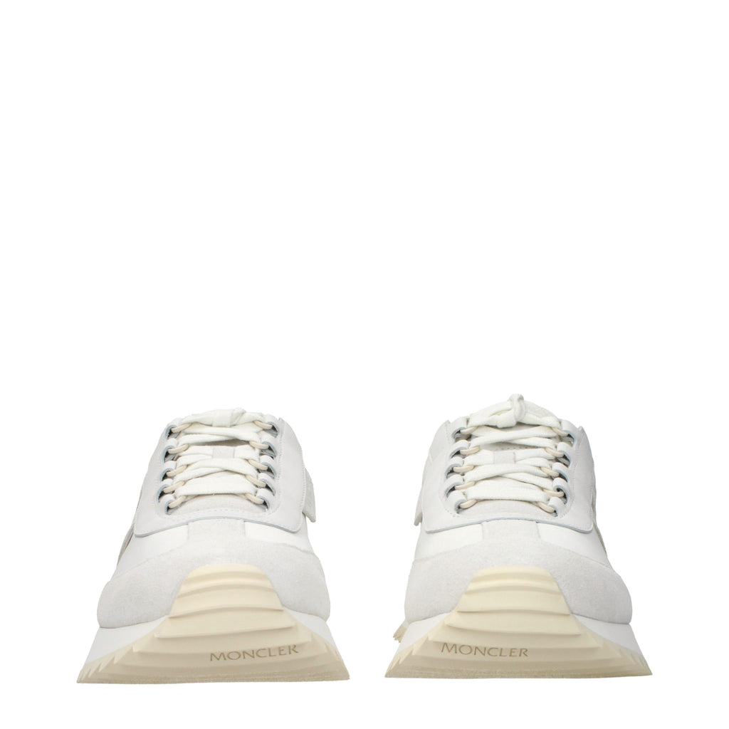 Baskets Moncler en cuir blanc