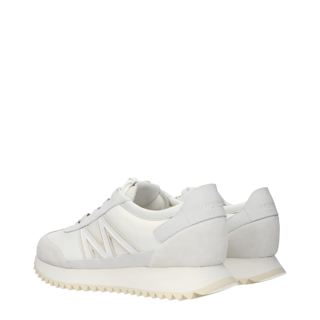 Baskets Moncler en cuir blanc