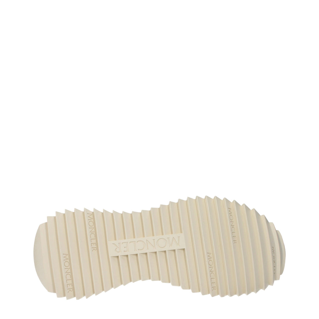 Baskets Moncler en cuir blanc